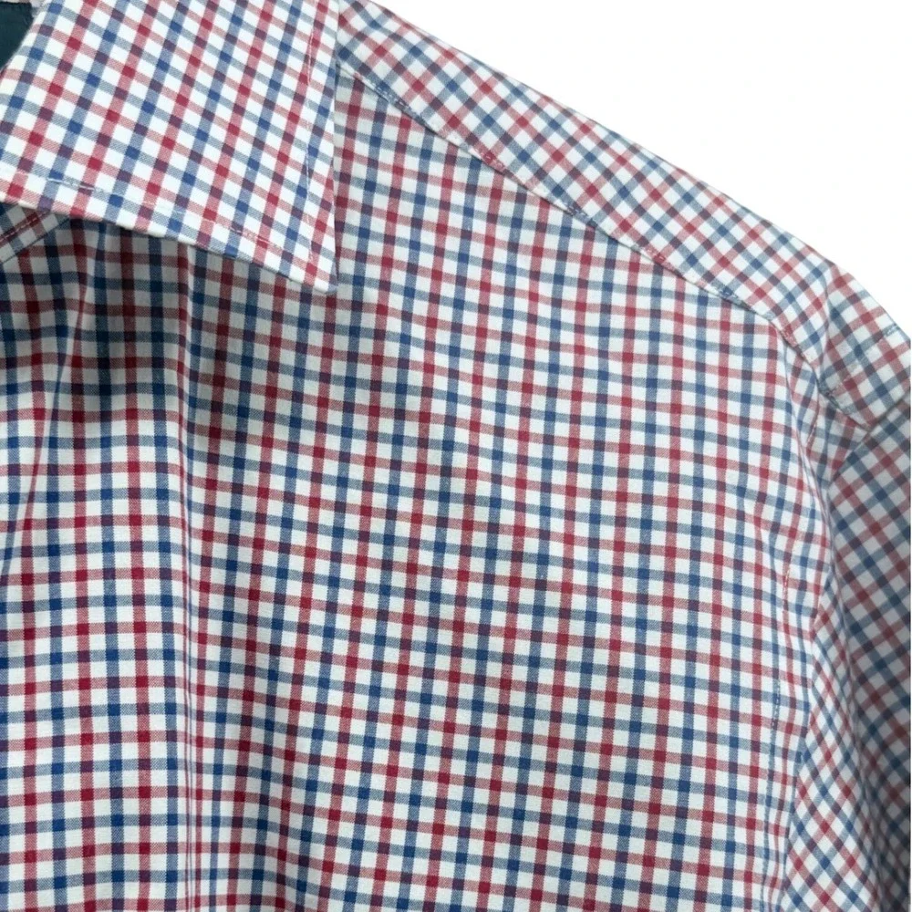 Polo Ralph Lauren Regent Custom Fit Gingham‎ Dress Shirt Mens 15 1/2 34 35